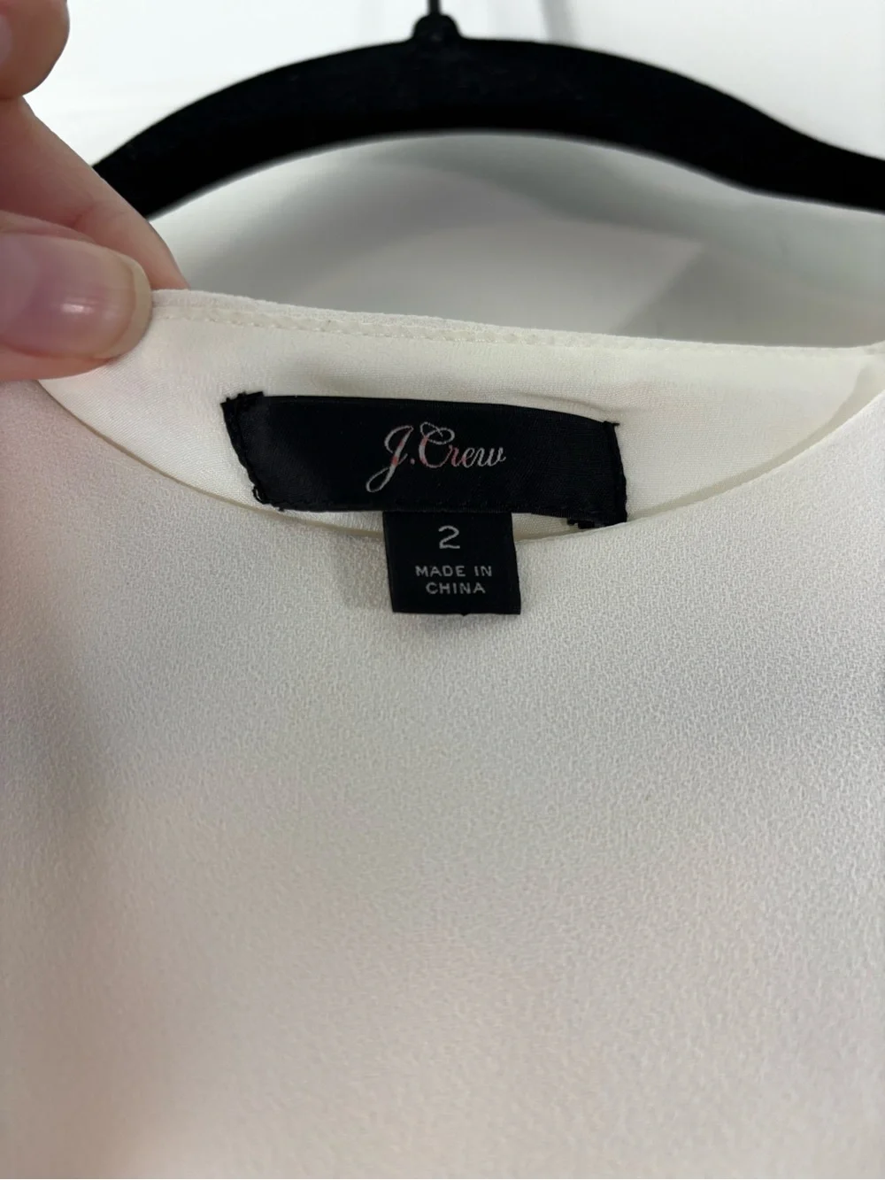 J. Crew Flutter Sleeve Open Back Jumpsuit with pockets, Cream & Black